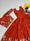 PC 548 Crep Silk Embroidery Work Gown Wholesale Clothing Suppliers In India